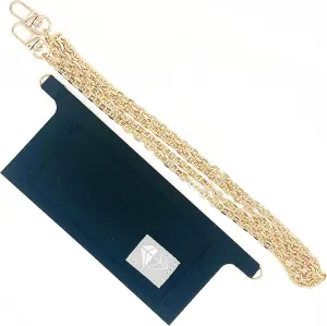 Purse Insert Conversion Kit with Gold Chain for Sarah Emilie Wallet to Crossbody (BLACK)