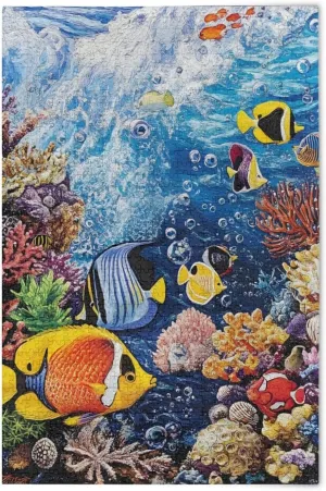 Puzzles for Adults 1000 Piece Undersea Fish Jigsaw Puzzles Kids Game Toys Gift Home Decor 202b8698