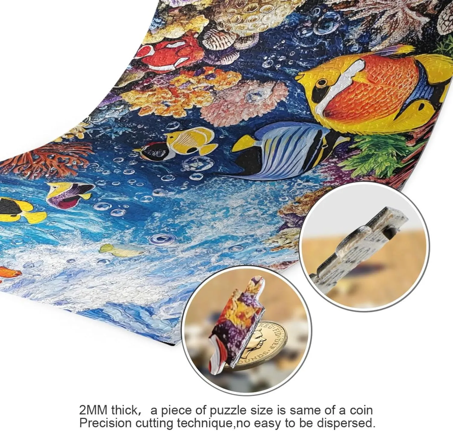 Puzzles for Adults 1000 Piece Undersea Fish Jigsaw Puzzles Kids Game Toys Gift Home Decor 202b8698