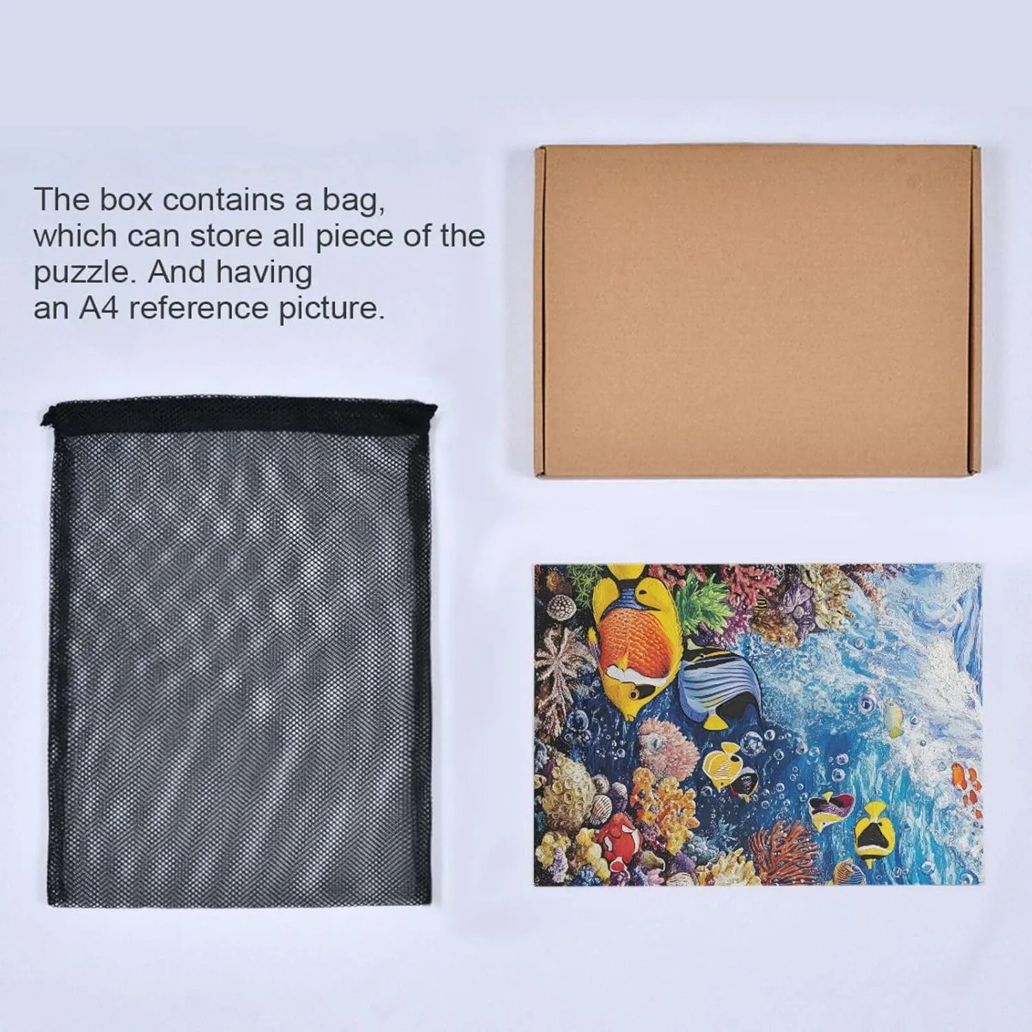 Puzzles for Adults 1000 Piece Undersea Fish Jigsaw Puzzles Kids Game Toys Gift Home Decor 202b8698