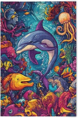 Puzzles for Adults 1000 Piece Undersea Whale Fish Octopus Jigsaw Puzzles Kids Game Toys Gift Home Decor 202b9196