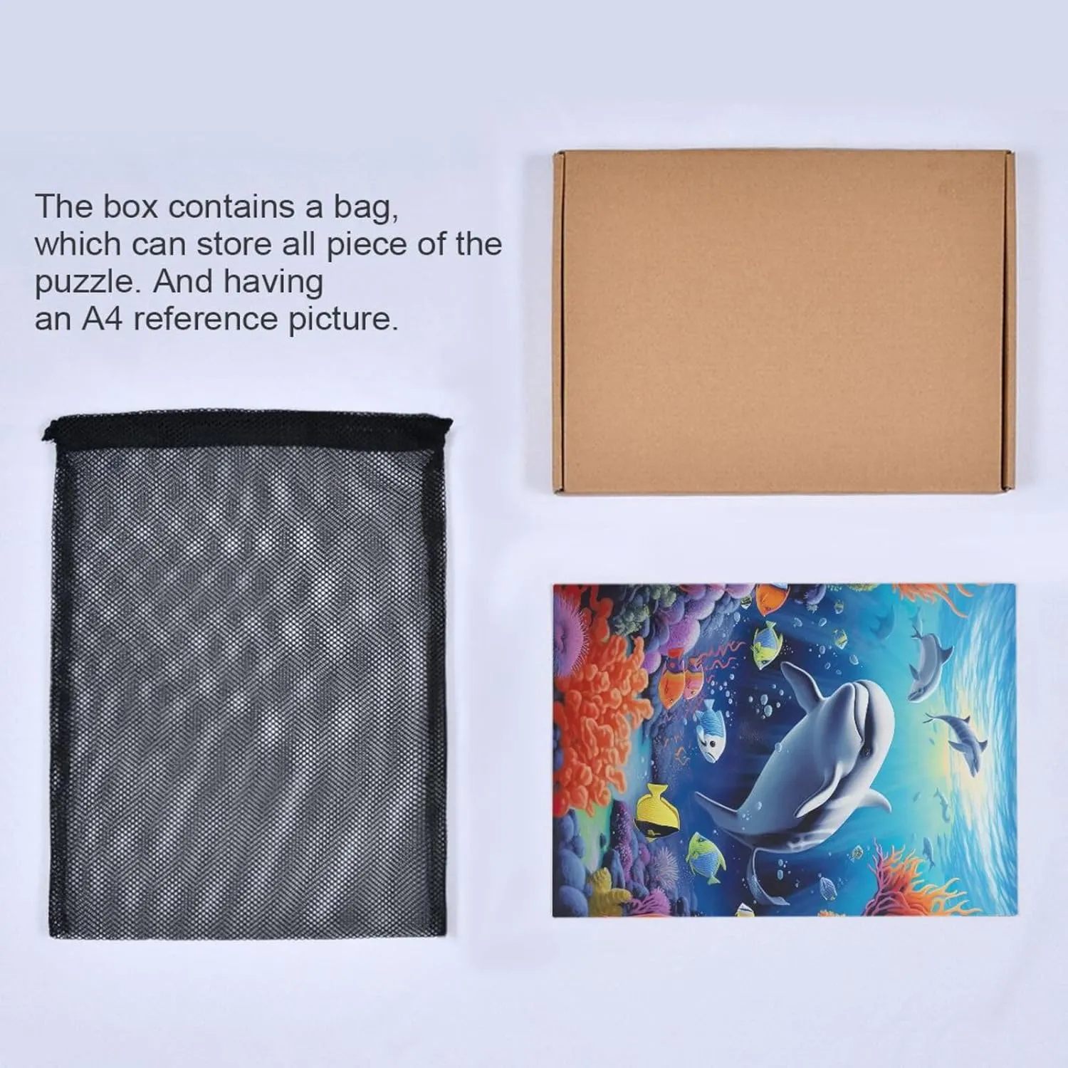 Puzzles for Adults 1000 Piece Whales Dolphin Fish Undersea Jigsaw Puzzles Kids Game Toys Gift Home Decor 202A2473