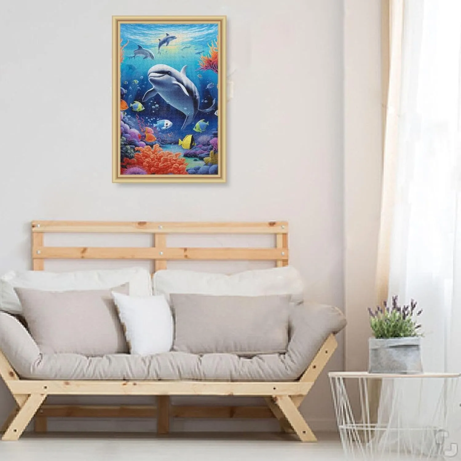 Puzzles for Adults 1000 Piece Whales Dolphin Fish Undersea Jigsaw Puzzles Kids Game Toys Gift Home Decor 202A2473