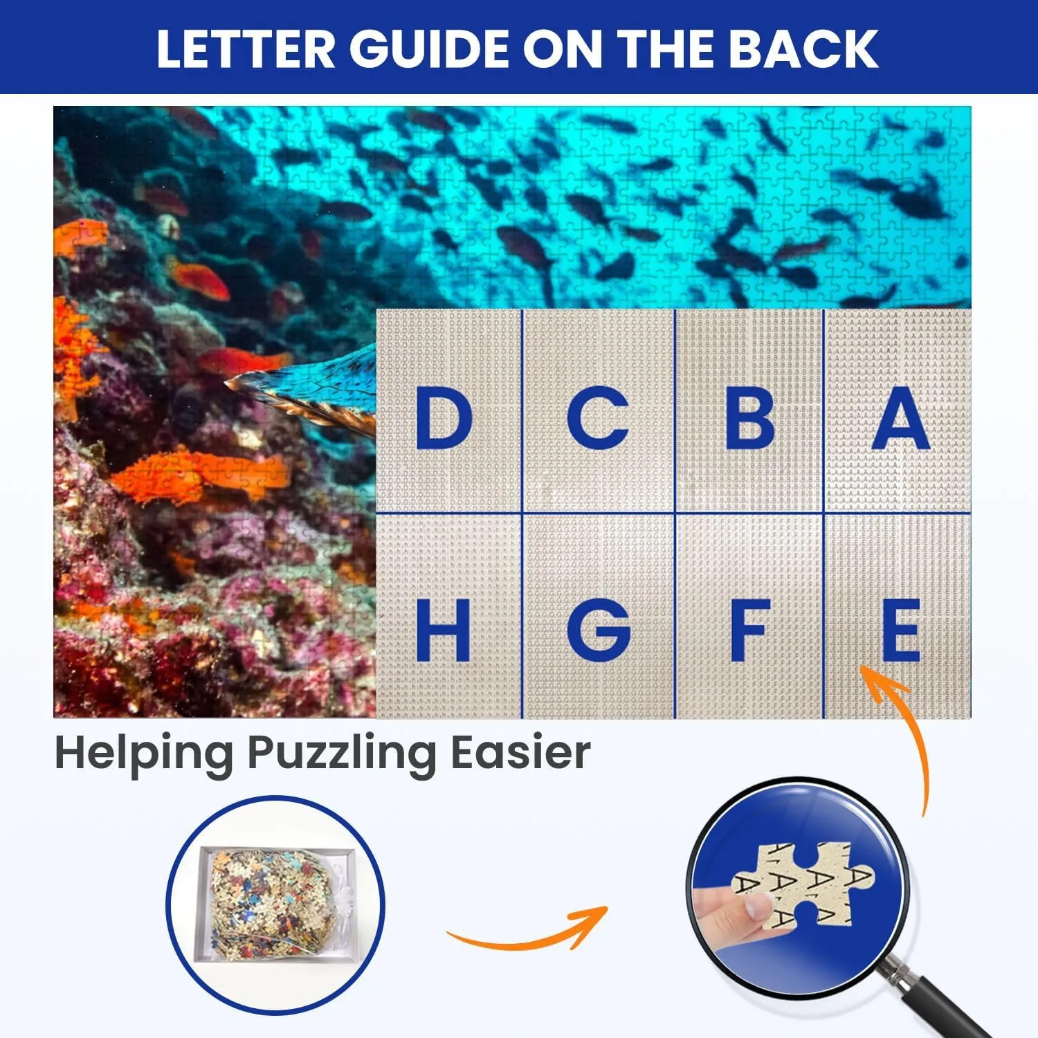 Puzzles for Adults 1000 Pieces Turtle Tons Fish Wooden Jigsaw Puzzles Challenging Fun Educational Family Games Kid Toys Art Work Gift Home Decor