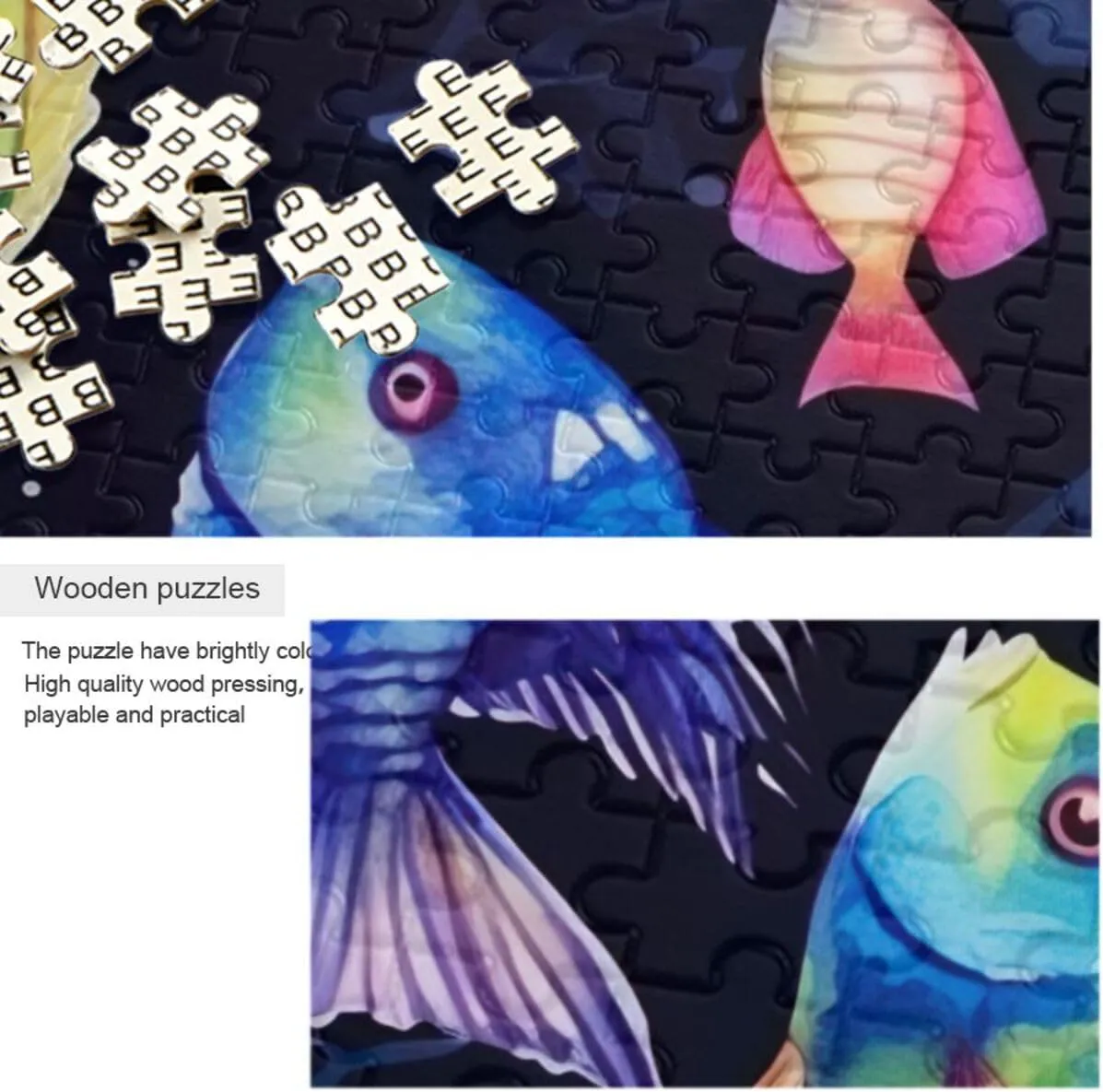 Puzzles for Adults 500 Piece Colorful Tropical Fish Jigsaw Puzzles Kids Toy Game Gift 202A2621