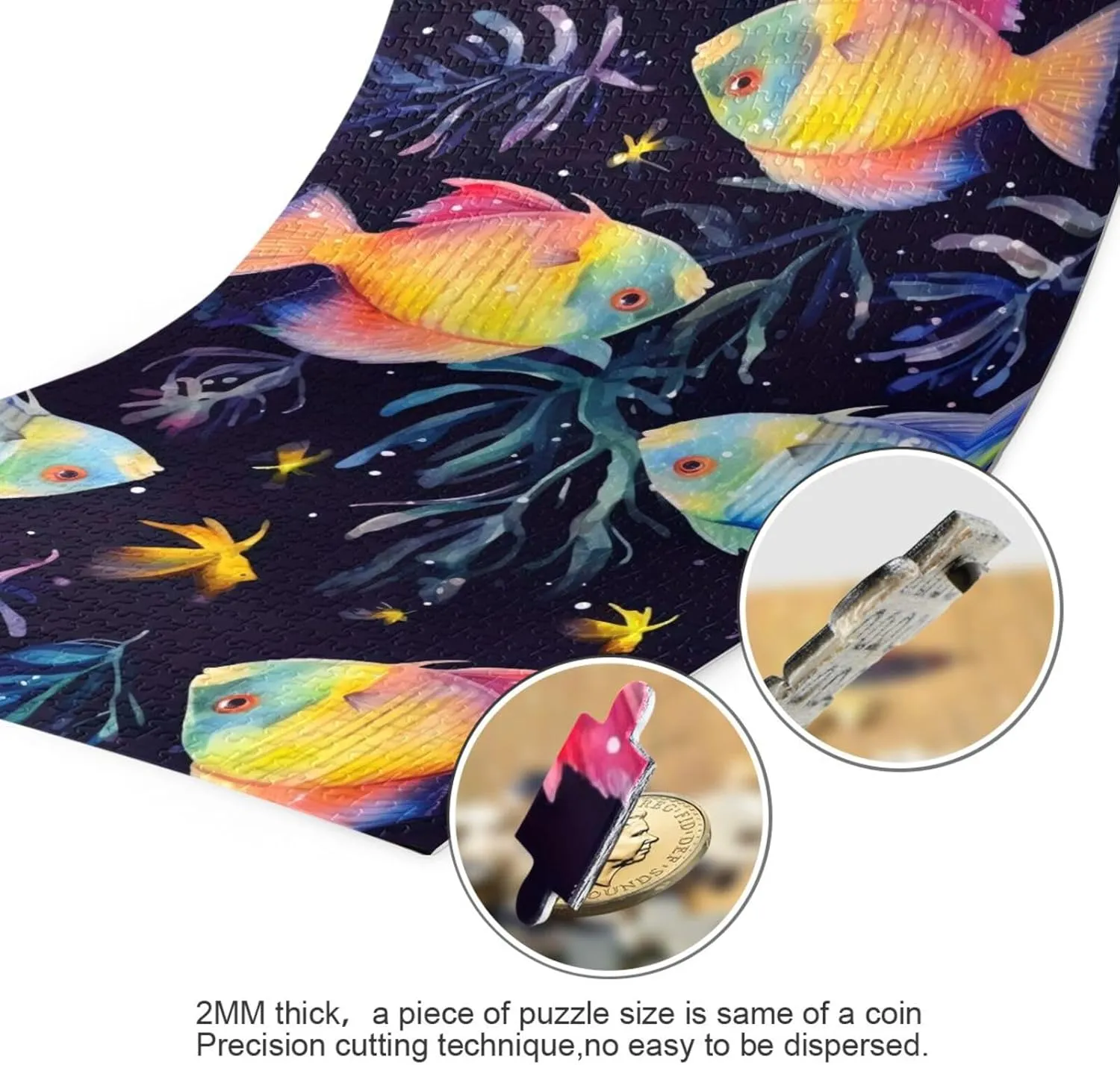 Puzzles for Adults 500 Piece Colorful Tropical Fish Jigsaw Puzzles Kids Toy Game Gift 202A2622