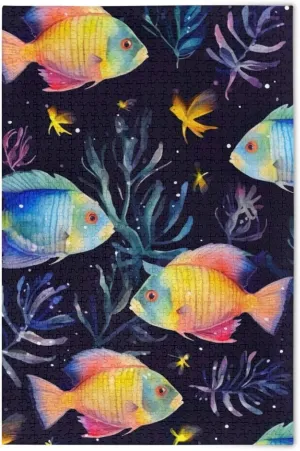 Puzzles for Adults 500 Piece Colorful Tropical Fish Jigsaw Puzzles Kids Toy Game Gift 202A2622