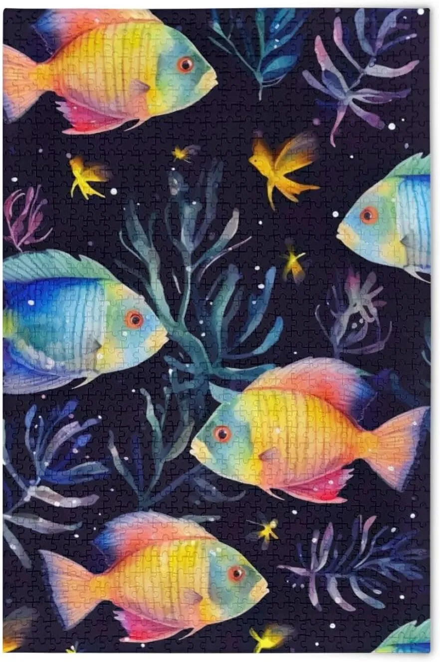 Puzzles for Adults 500 Piece Colorful Tropical Fish Jigsaw Puzzles Kids Toy Game Gift 202A2622