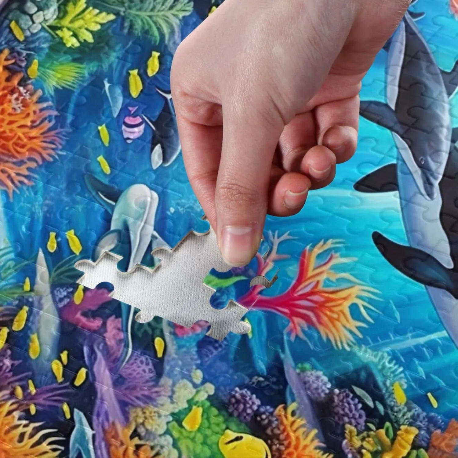 Puzzles for Adults 500 Piece Whales Dolphin Fish Undersea Jigsaw Puzzles Kids Toy Game Gift 202A2484