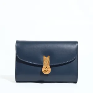 QUEEN MID CALF NAVY