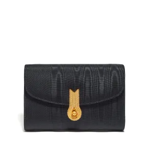 QUEEN MID MOIRE' BLACK