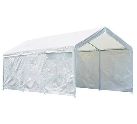 QUICTENT 10' X 20' GABLE ROOF CARPORT-WHITE