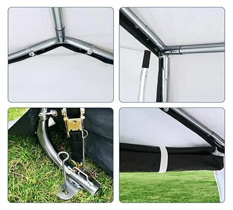 Quictent 6' x 6' ATV Shelter-Dark Gray