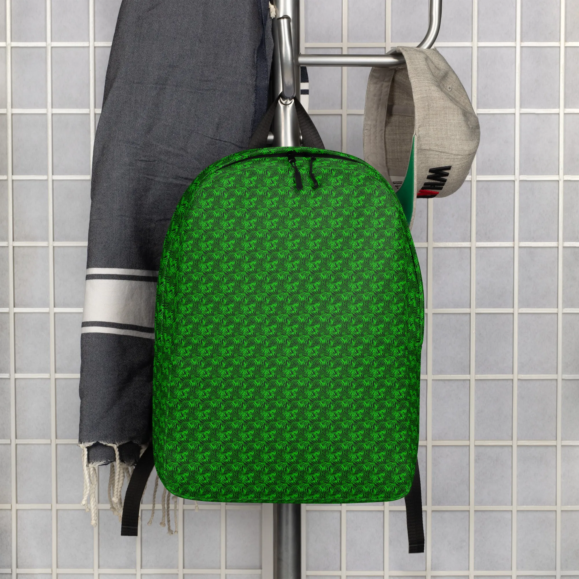"Green Void" Minimalist Backpack