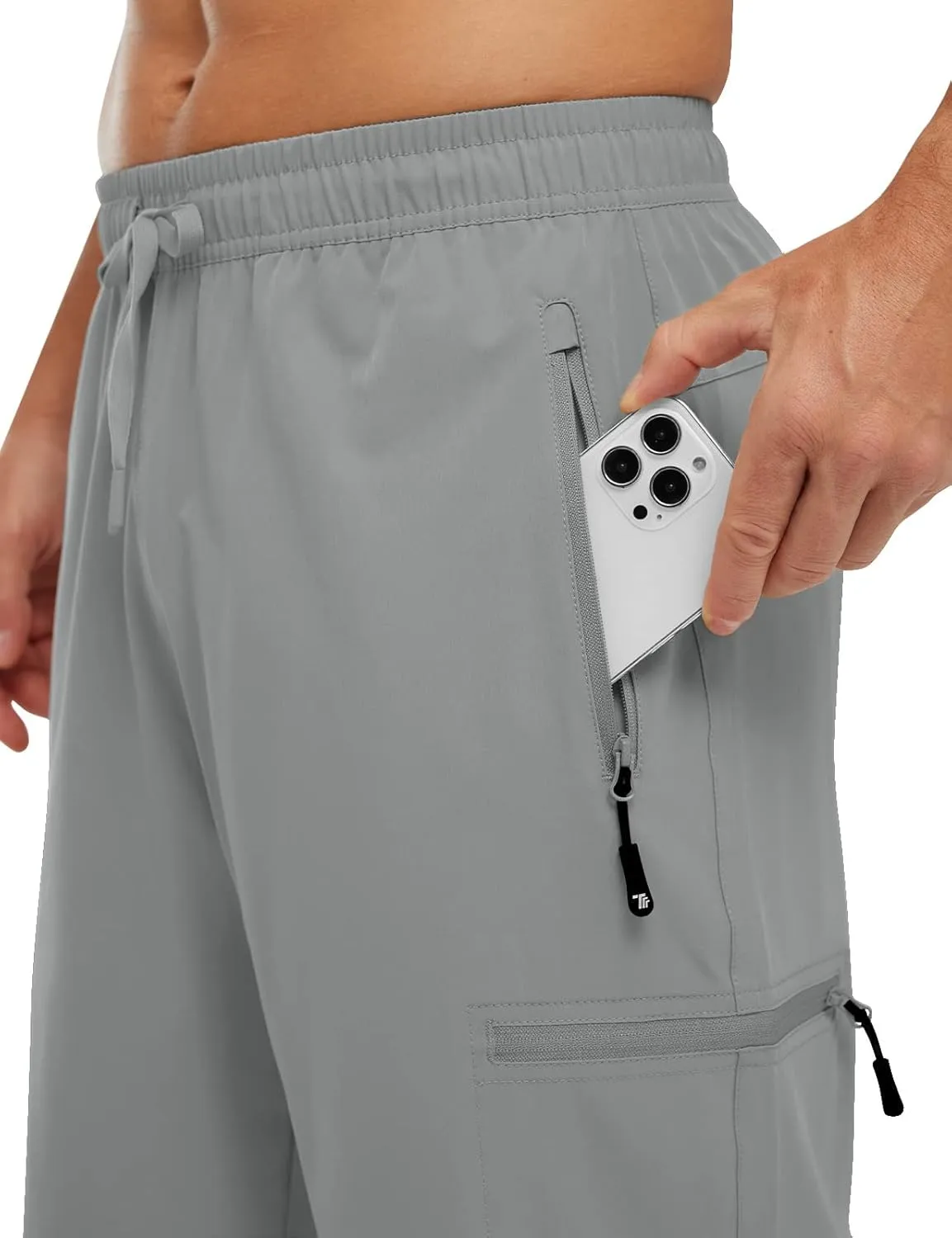 Rdruko Men's Hiking Shorts Quick Dry Lightweight Outdoor Sports Shorts with 5 Pockets for Travel Camping