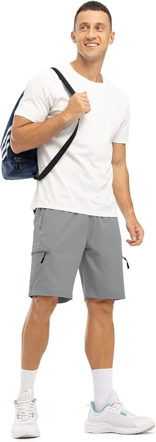 Rdruko Men's Hiking Shorts Quick Dry Lightweight Outdoor Sports Shorts with 5 Pockets for Travel Camping