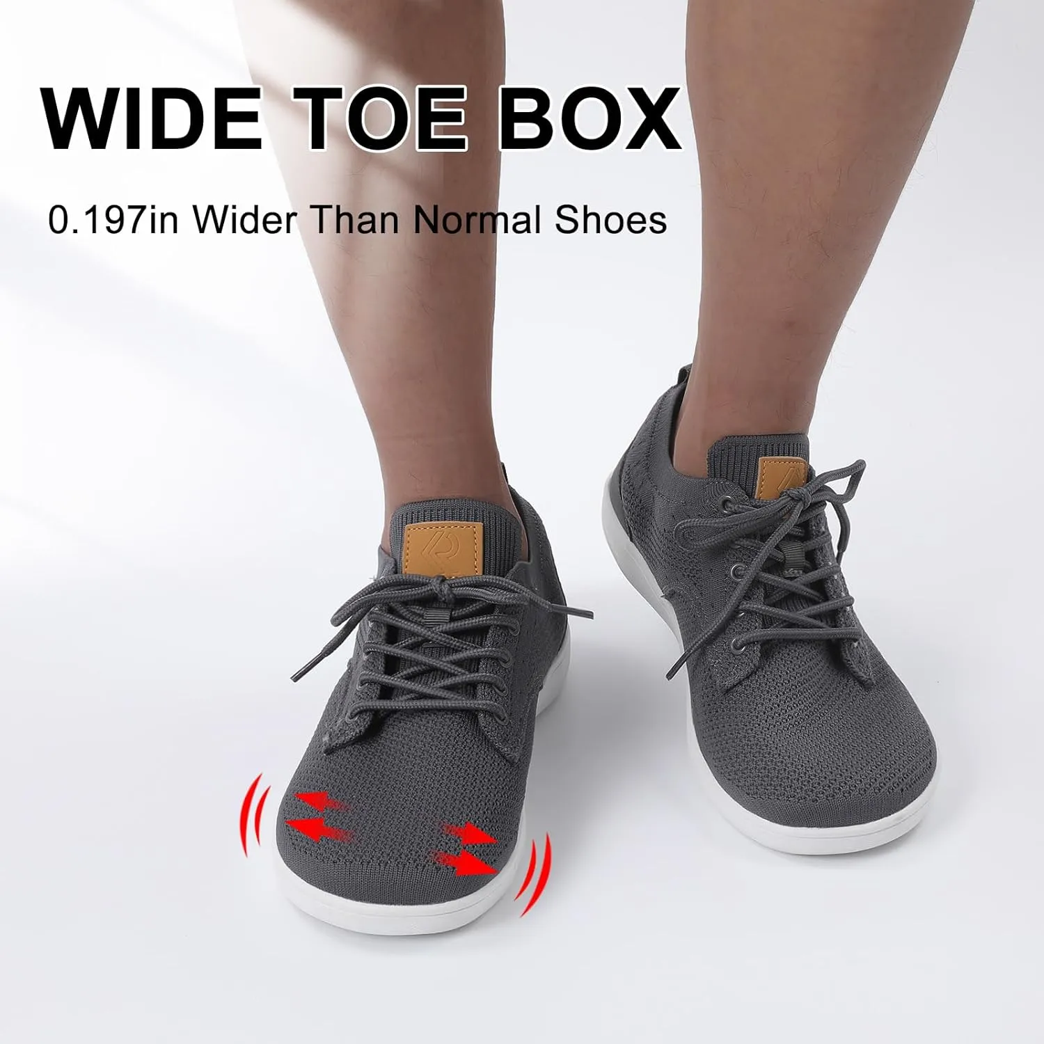 relxfeet Men's Dress Sneakers Fashion Oxfords Business Casual Shoes Wide Toe Box Barefoot Zero Drop Walking Shoes