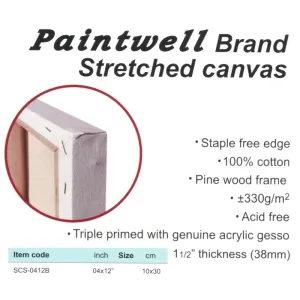 [RENO] SCS-0412B PAINTWELL STUDENT CANVAS (SDC0093)