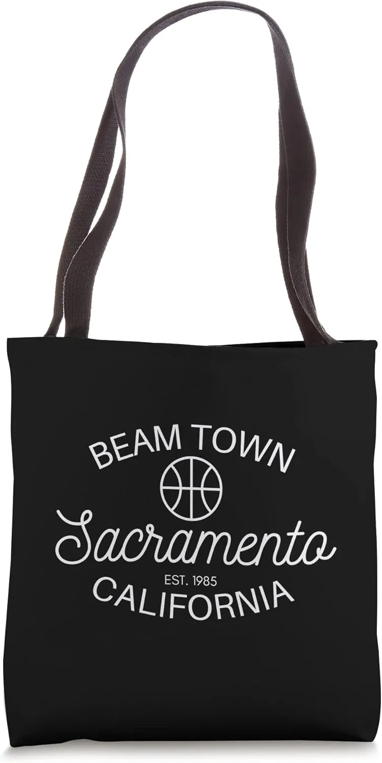 Retro Beam Town, Sacramento California Tote Bag