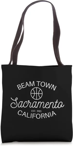 Retro Beam Town, Sacramento California Tote Bag