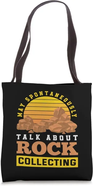 Retro Rock Collection Nerd Geologist Funny Geology Tote Bag