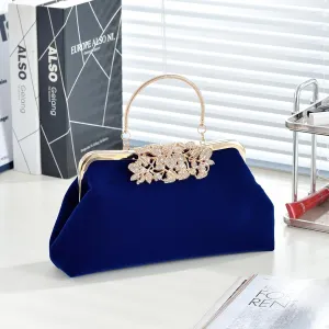 Retro-styled velvet clutch, cheongsam women's small handbag, single-shoulder crossbody, banquet bag, bride bag