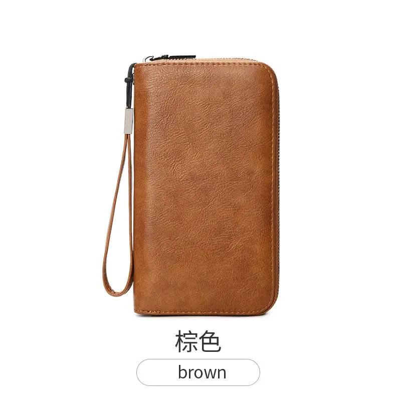 RFID Blocking PU Leather Accordion Wallet – Multi-Slot Card Holder