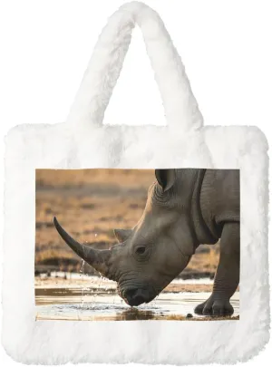 rhino Plush Handbag,Soft Plush Bag,A Must-Have Cute Bag for Women When Going Out