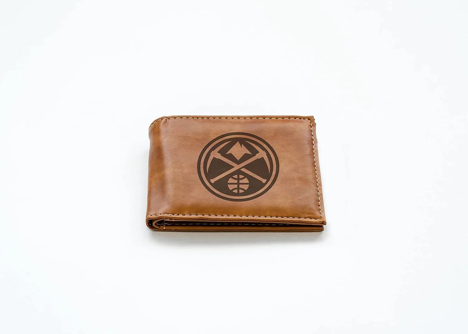 Rico Industries NBA Laser Engraved Billfold Wallet Laser Engraved Bill-fold Wallet - Slim Design - Great Gift