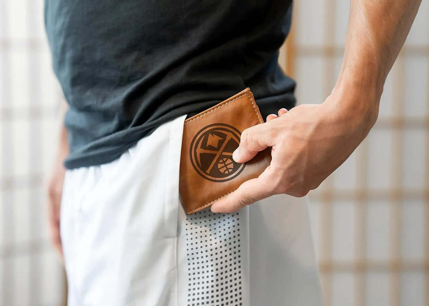 Rico Industries NBA Laser Engraved Billfold Wallet Laser Engraved Bill-fold Wallet - Slim Design - Great Gift