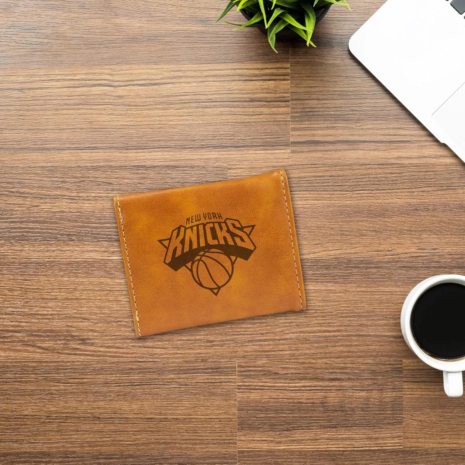 Rico Industries NBA Laser Engraved Trifold Laser Engraved Tri-Fold Wallet - Men's Accessory