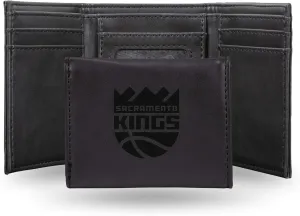 Rico Industries NBA Laser Engraved Trifold Laser Engraved Tri-Fold Wallet - Men's Accessory