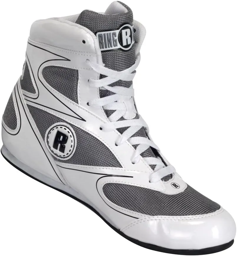 Ringside Undefeated Boxing Shoes, Synthetic Leather Shoes for Men and Women, Lightweight, High-Top Ankle Shoes for Boxing, Workout, Training, and Competition, Available in Different Sizes (2-13)