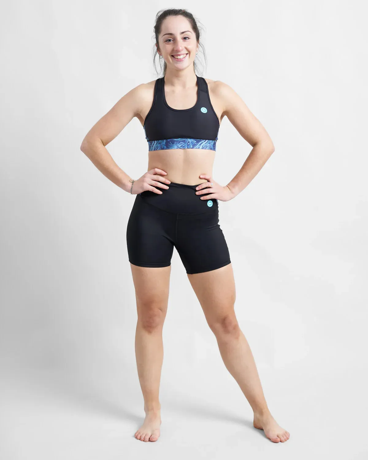 Rooster High Waist Sports Shorts for Women