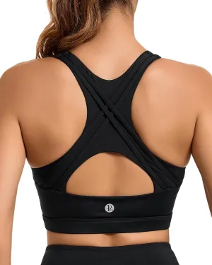 RUNNING GIRL High Impact Sports Bras for Women High Support Women’s Sports Bra Racerback Workout Running Bra