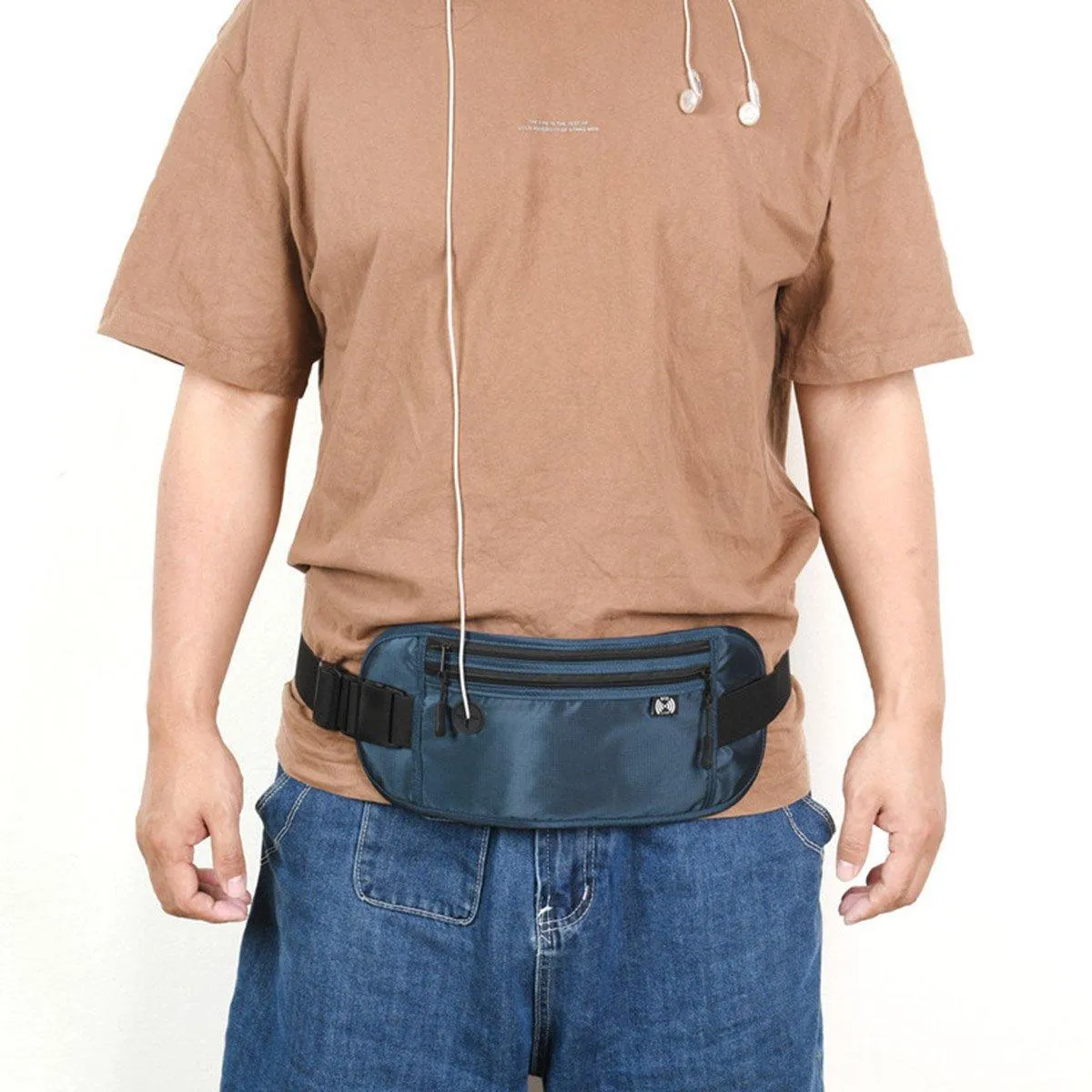 Running Hiking Sport Bum Bag Travel Phone Money Fanny Pack Waist Belt Zip Pouch