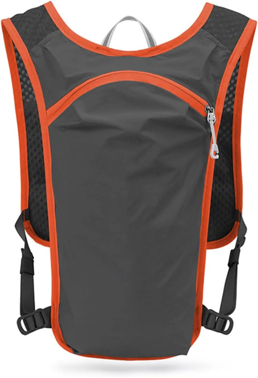Running Hydration Vest Backpack,Lightweight Water Running Vest with 1.5L Water Bladder Bag Daypack for Hiking Trail Running Cycling Race for Women Men Kids,Red (Red )