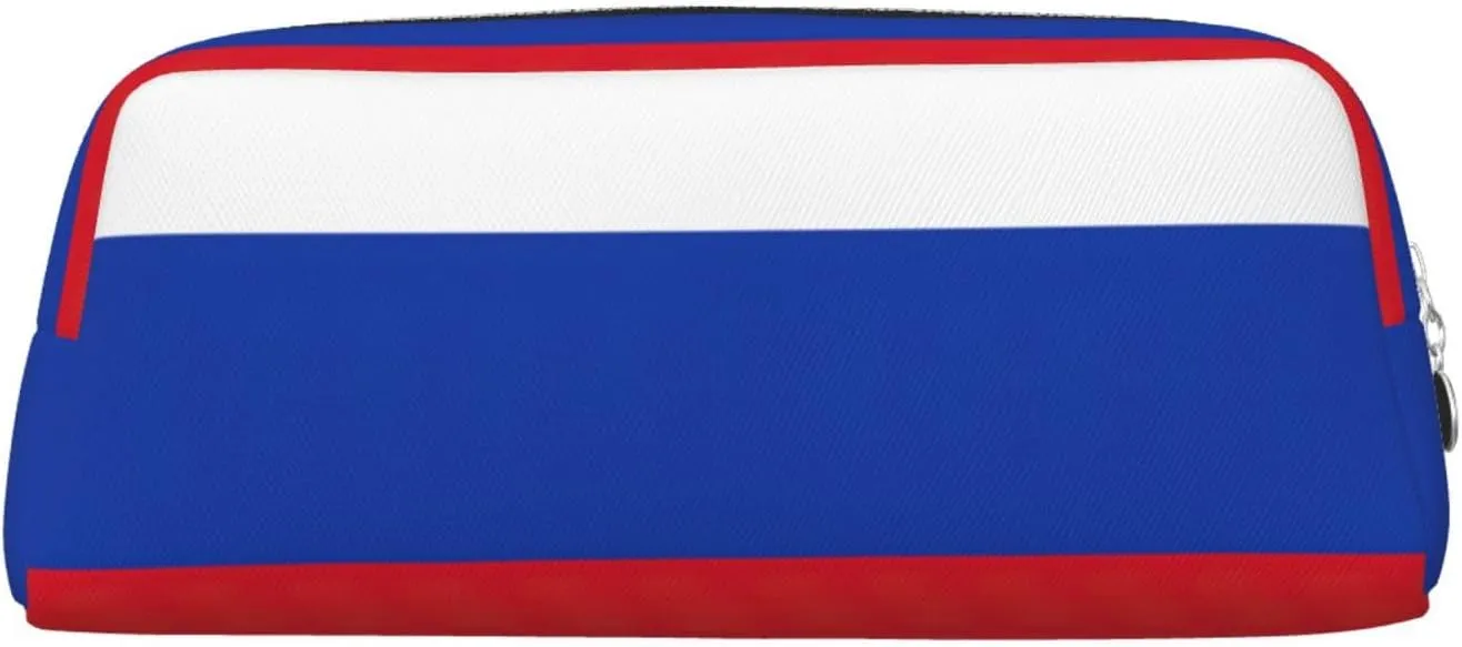 Russian Flag Print Versatile Storage Pouch Makeup Bag Travel Office Small Items Organizer Bag