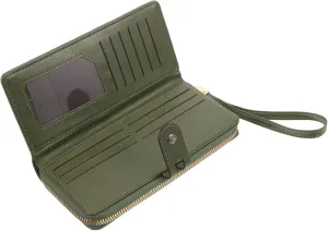 SAFIGLE Stylish Women Long Wallet Capacity Leather Clutch Purse with Zipper Closure Handbag for Travel and Everyday Use