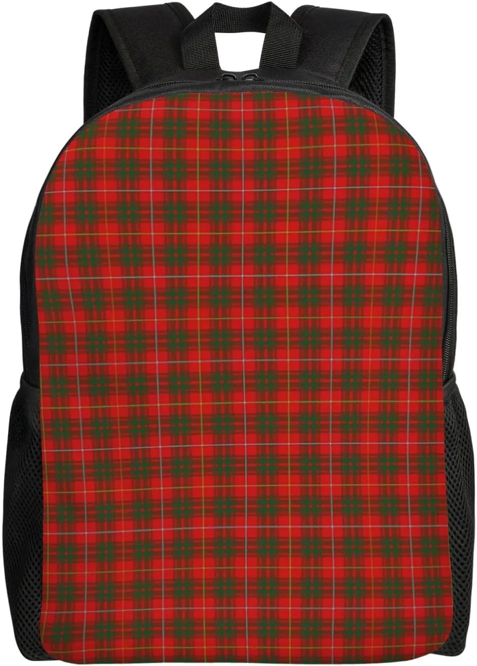 Scottish Clan Bruce Tartan Plaid Minimalist Laptop Backpack – Waterproof Business Travel Bag, Breathable Design, Modern Work & Leisure