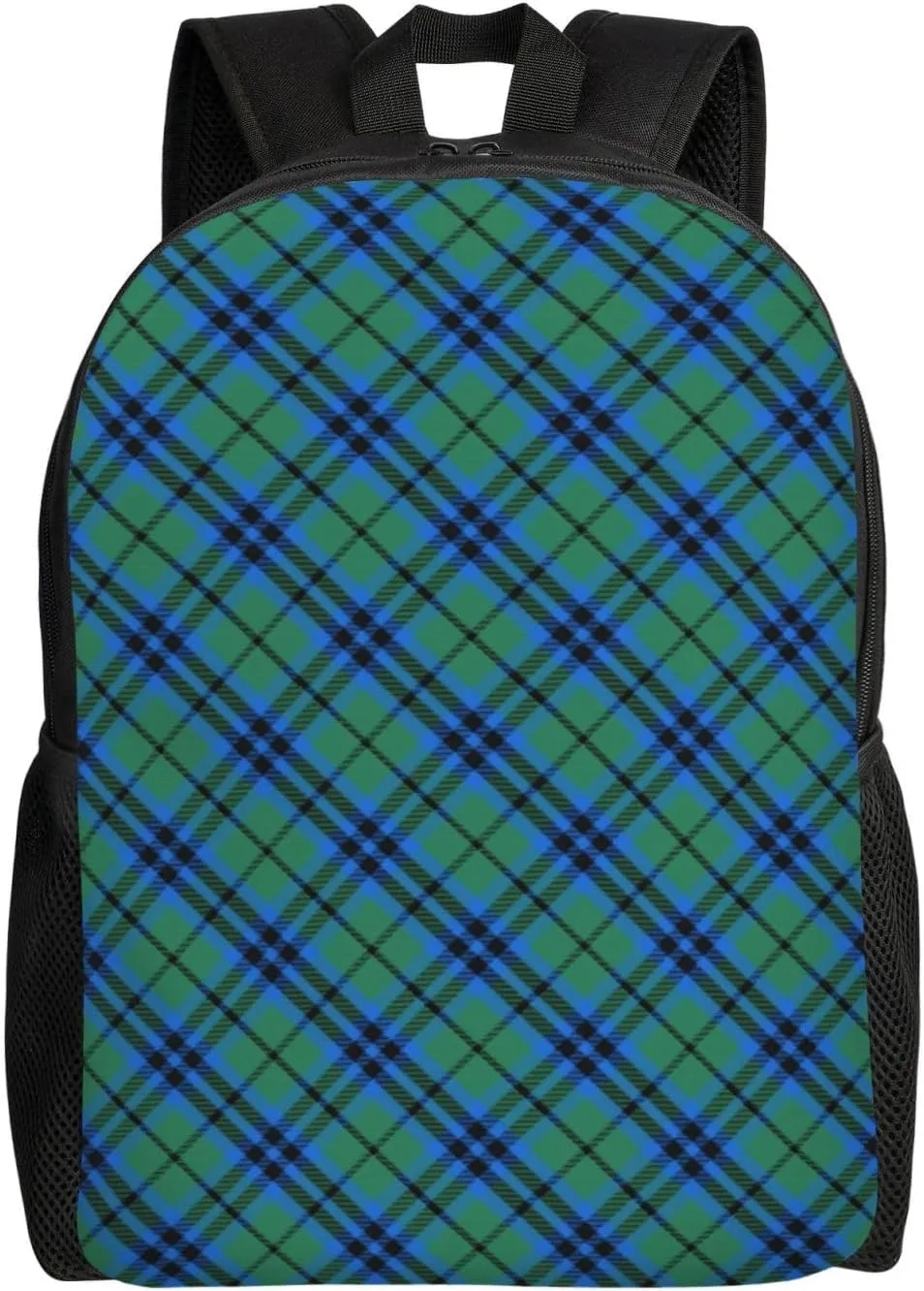Scottish Clan Keith Tartan Plaid Minimalist Laptop Backpack – Waterproof Business Travel Bag, Breathable Design, Modern Work & Leisure