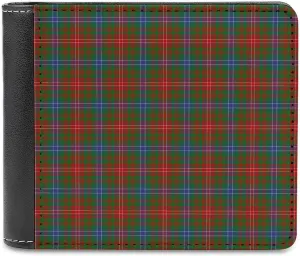 Scottish Clan Wilson Tartan Plaid Single Sided Leather Wallet, Portable And Exquisite Wallet