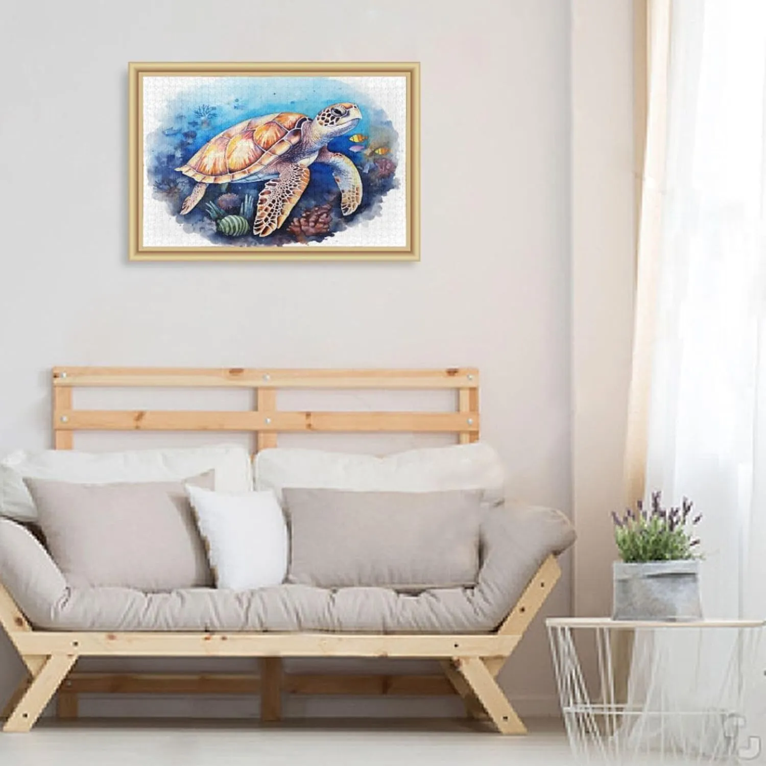 Sea Turtle Tropical Fish Jigsaw Puzzles 1000 Pieces Toy Games Educational Gift Home Decor for Adults Kids A111443