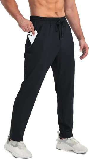 SEVEGO Men's 31"/33"/35"/37" Inseam Tall Sweatpants Zipper Pockets Joggers Athletic Workout Pants