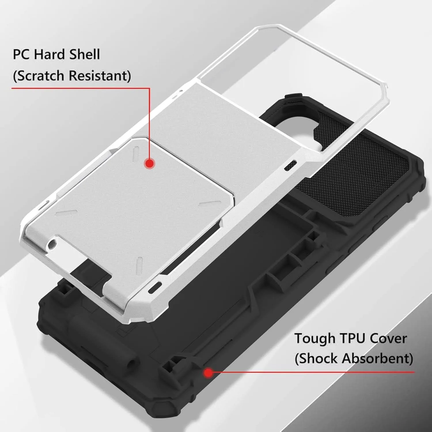 Shockproof iPhone Case With 4 Card Holder Slot