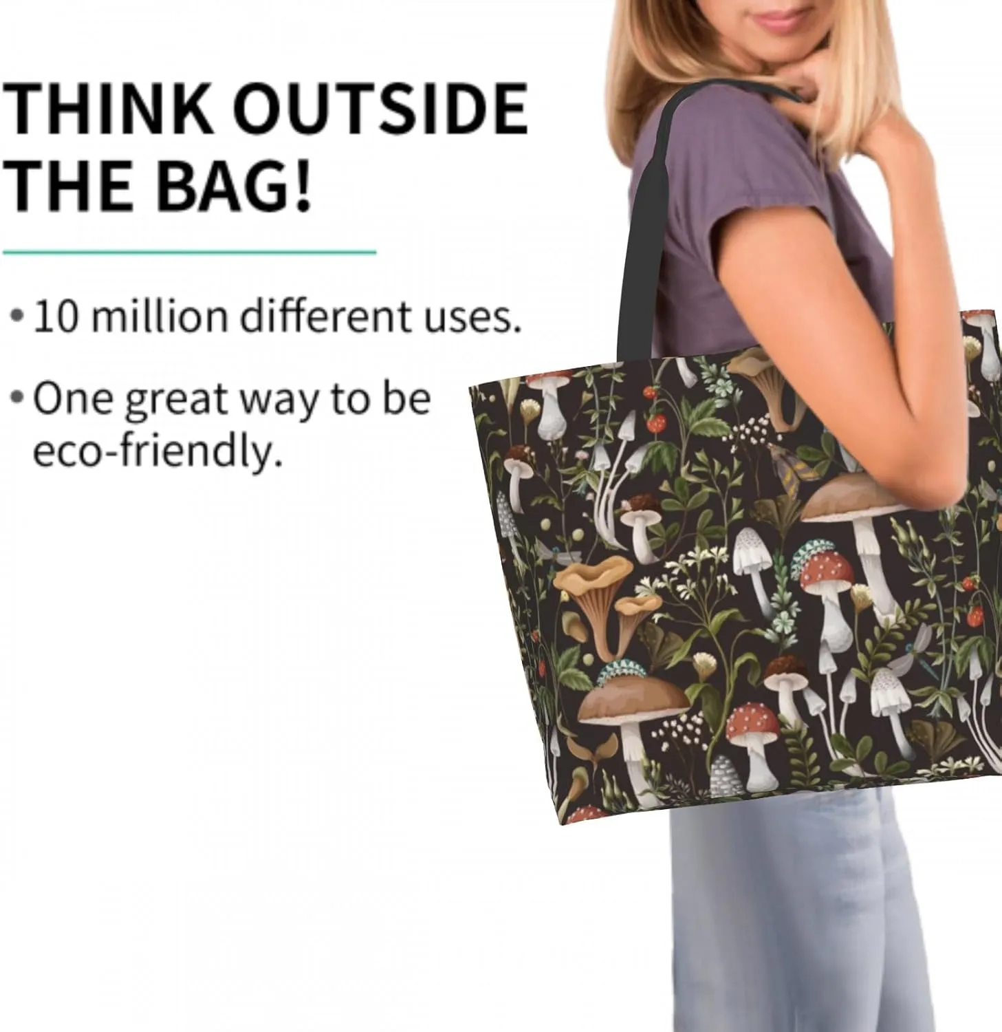 Shoulder Bag Large Reusable Eco-friendly Shopping Bags Portable Storage Handbag