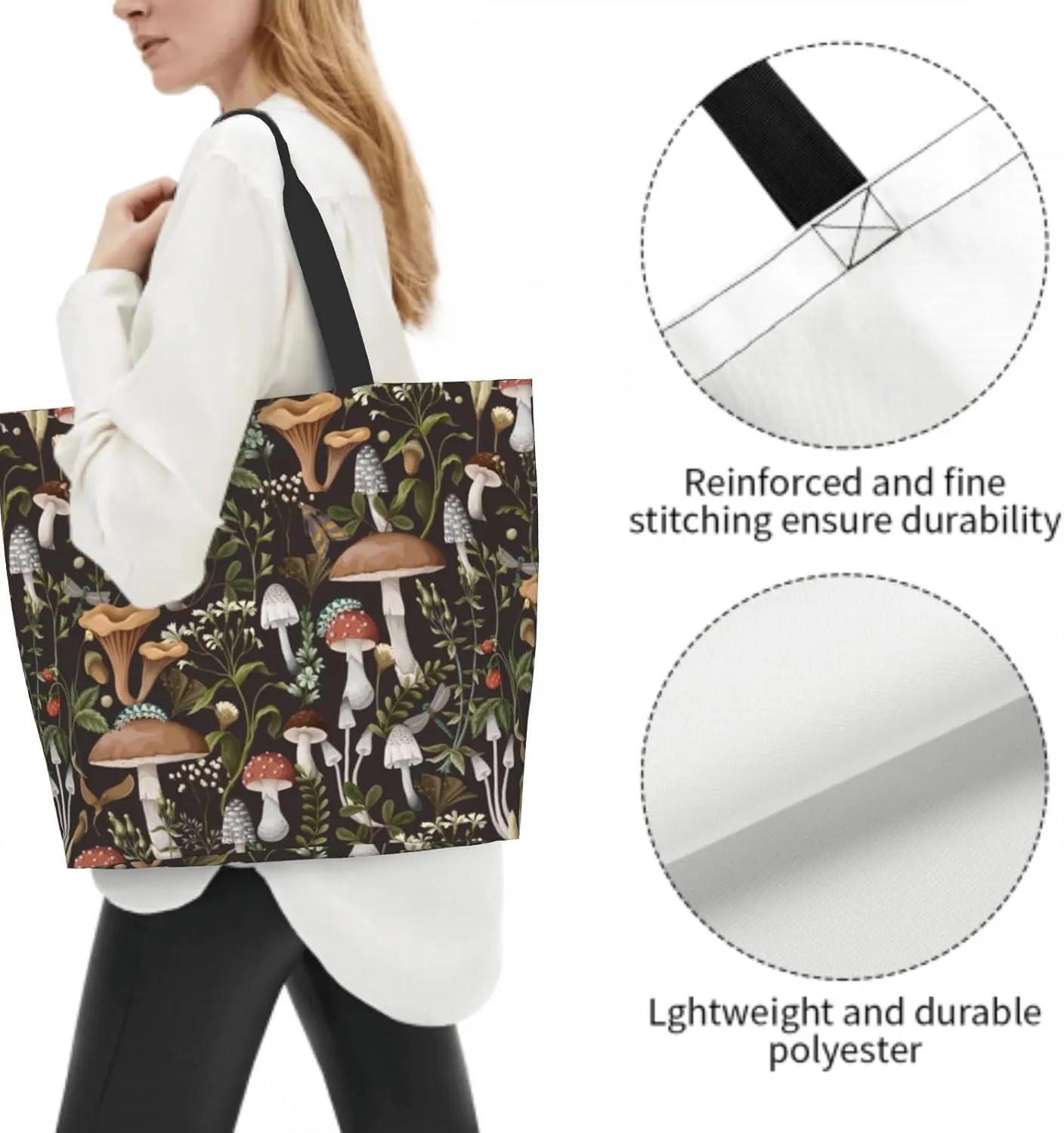 Shoulder Bag Large Reusable Eco-friendly Shopping Bags Portable Storage Handbag