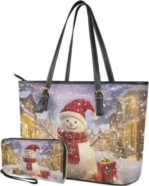 Shoulder Bag Set of 2 Christmas Purse for Women Small Wrist Strap Wallet