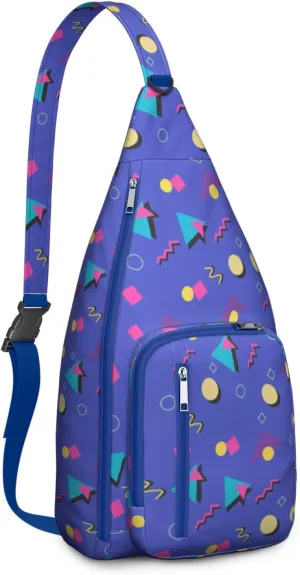 Shoulder Sling Crossbody Casual Chest Bag For Travel Sports Running,Backpack for Men & Women Lightweight Sports BagCrossbody Concealed Carry,Abstract Shoulder Bag Waterproof Chest Bag
