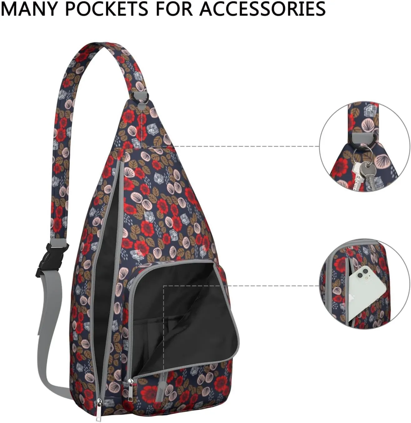 Shoulder Sling Crossbody Casual Chest Bag For Travel Sports Running,Backpack for Men & Women Lightweight Sports BagCrossbody Concealed Carry,Abstract Shoulder Bag Waterproof Chest Bag